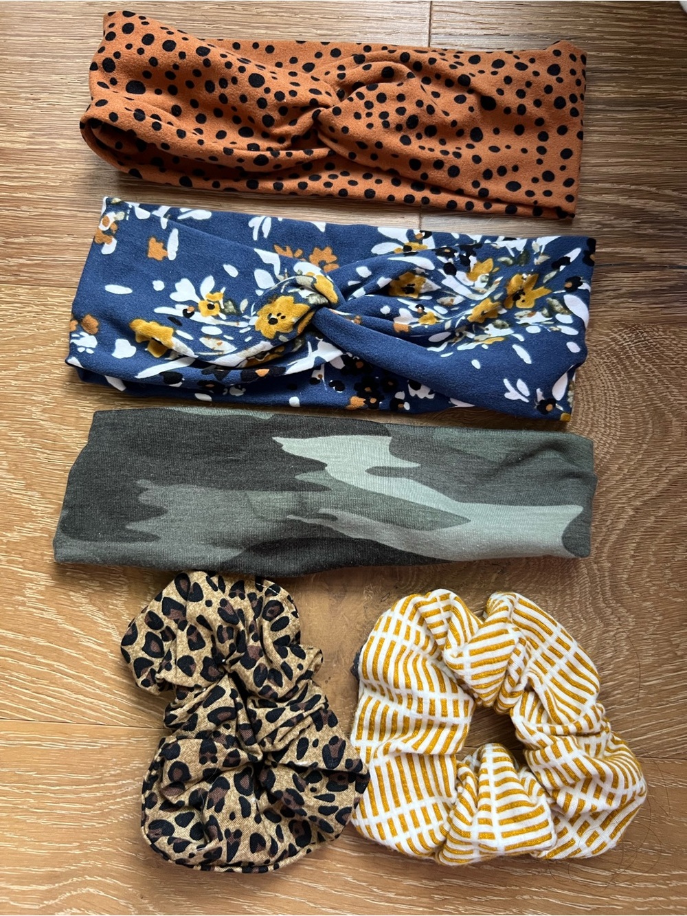 Fall Colors Headbands & Scrunchies Set